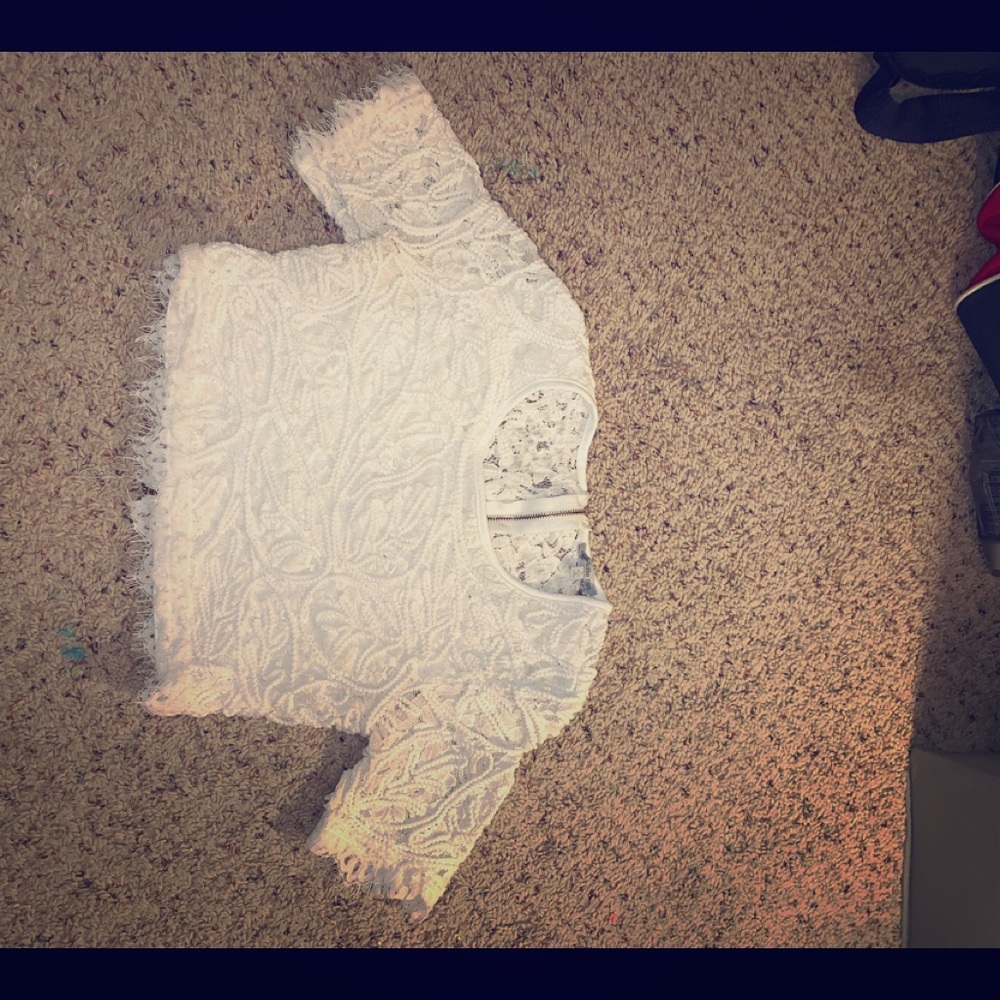 White Lace Midi Top